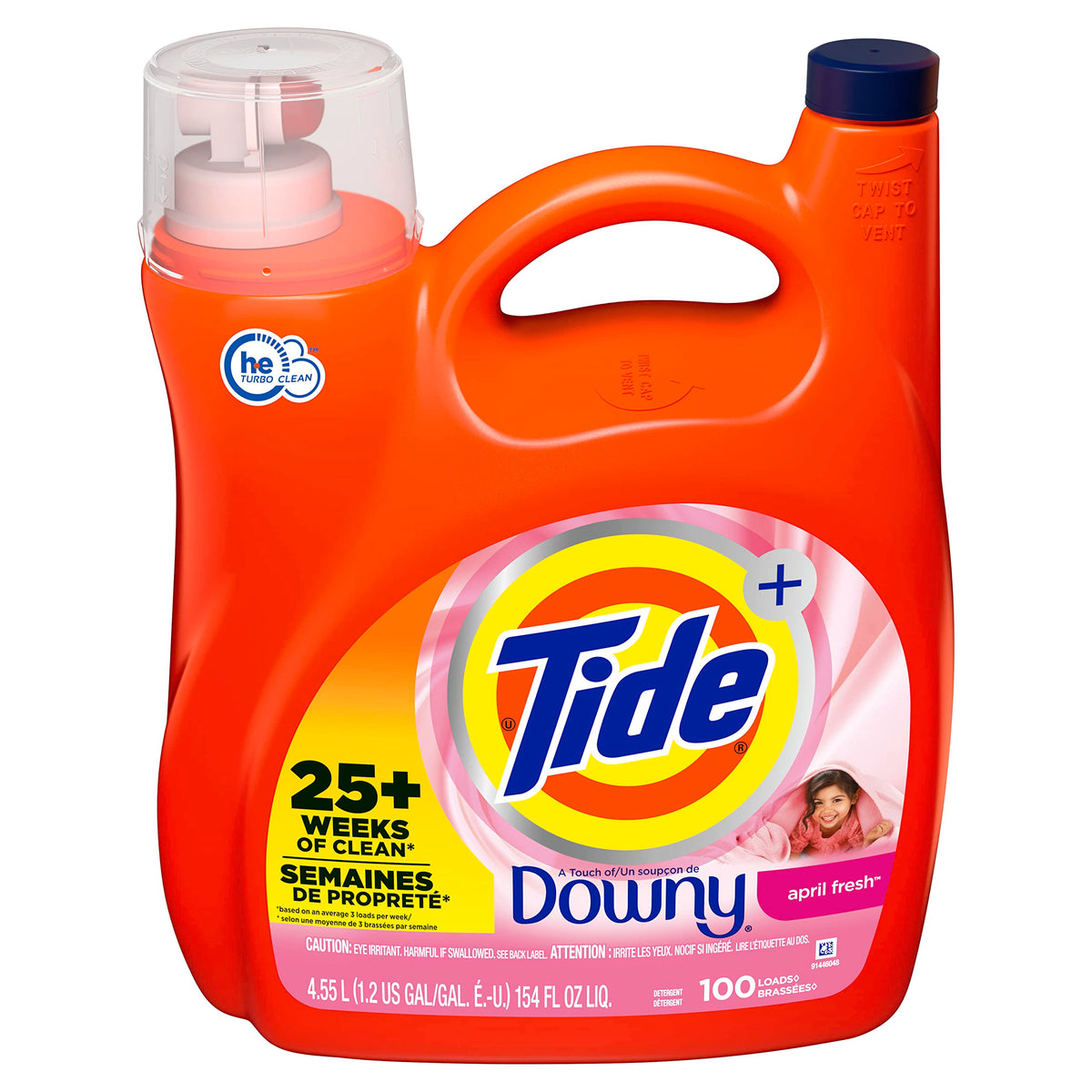 Tide Plus Downy Liquid Laundry Detergent with April Fresh Scent