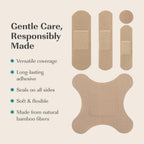 FEBU Bamboo Bandages PFAS Free Latex Free Biodegradable

