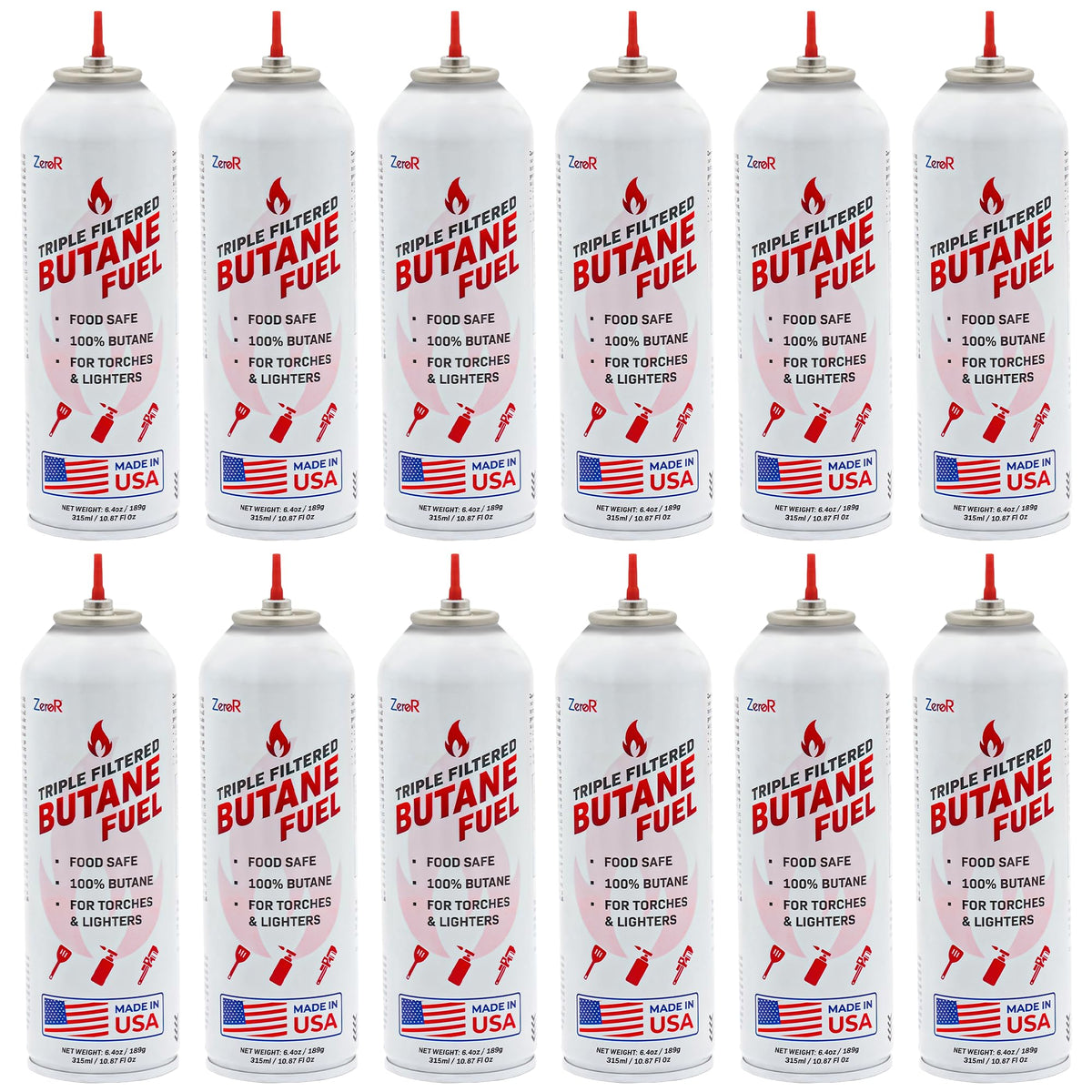 ZeroR Butane Fuel Refill for Torch Lighters – Iso-Butane