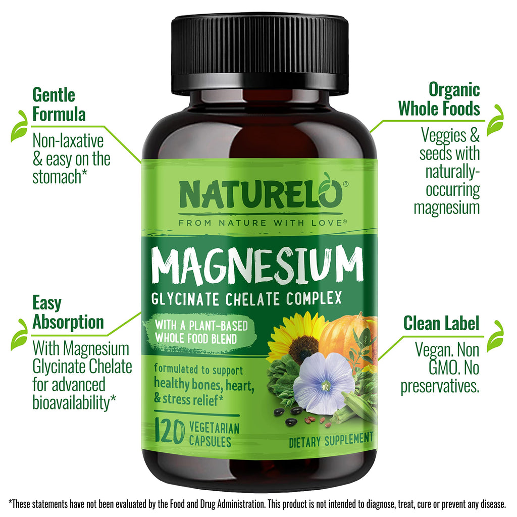 Naturelo Magnesium Glycinate Chelate Complex - Sleep & Calm


