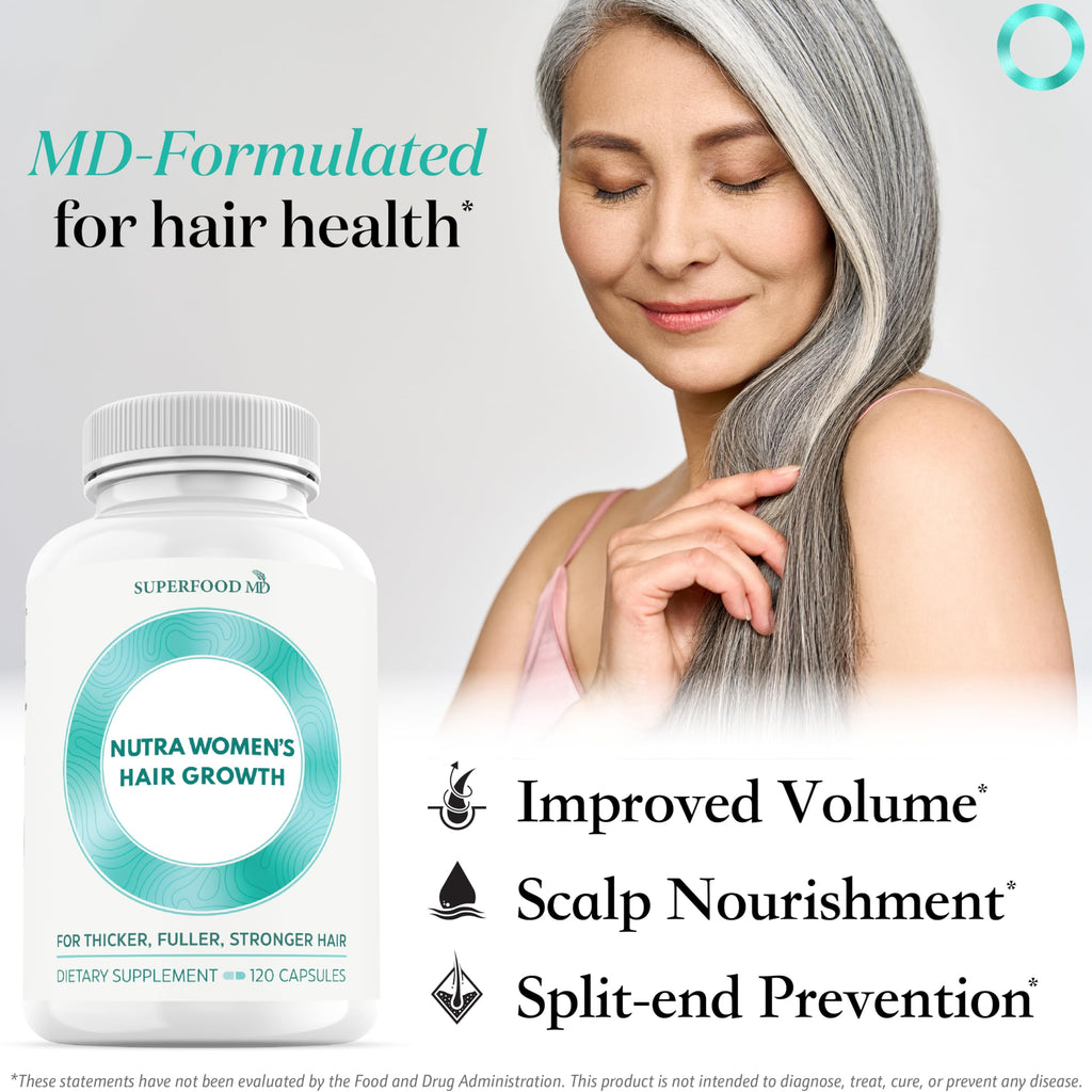 Nutra Women's Hair Growth Supplement for 45+ | Soy-Free

