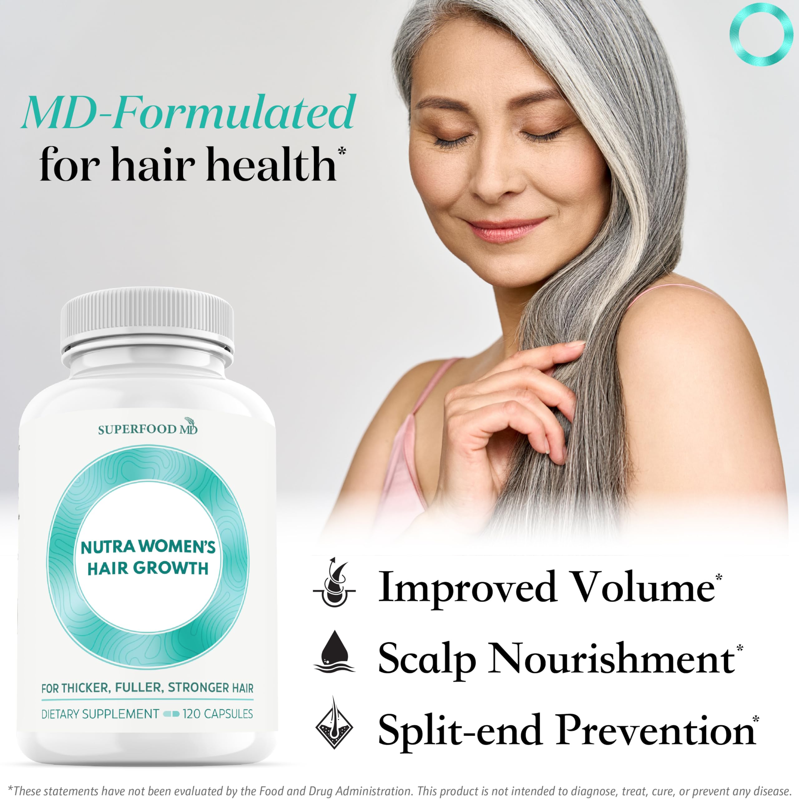 Nutra Women's Hair Growth Supplement for 45+ | Soy-Free

