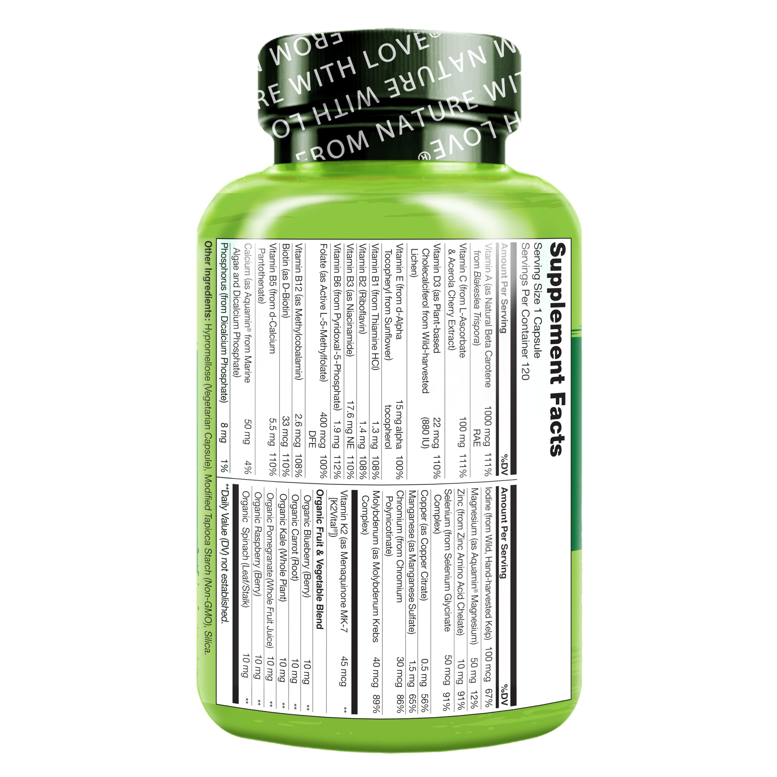Naturelo Men’s One Daily Multivitamin – Plant-Based

