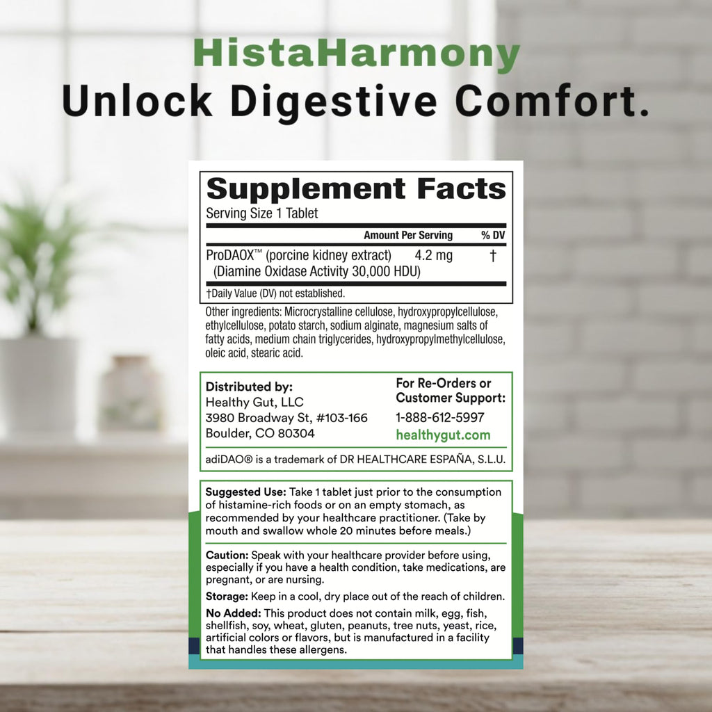 Healthy Gut HistaHarmony Enzyme Supplement | Delayed Release

