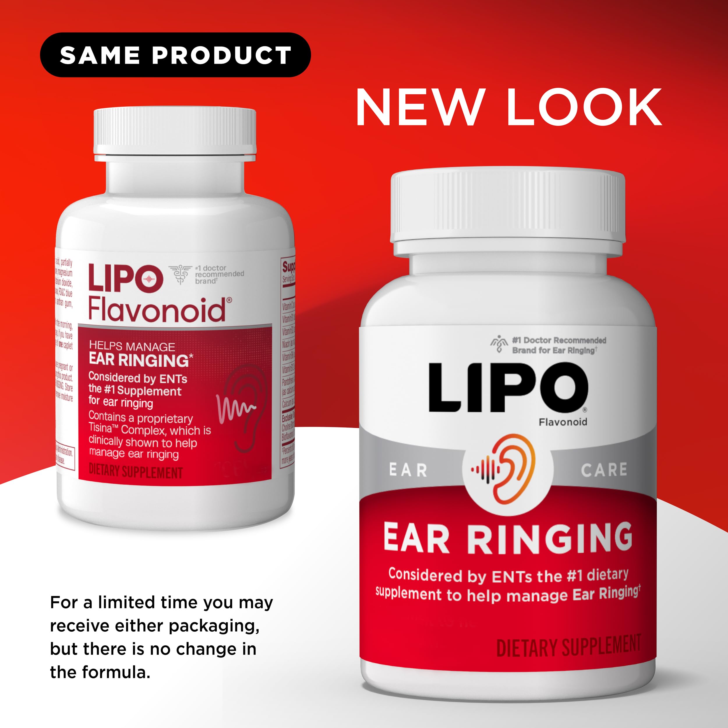 LIPO Ear Ringing Support with Lemon Bioflavonoid Complex

