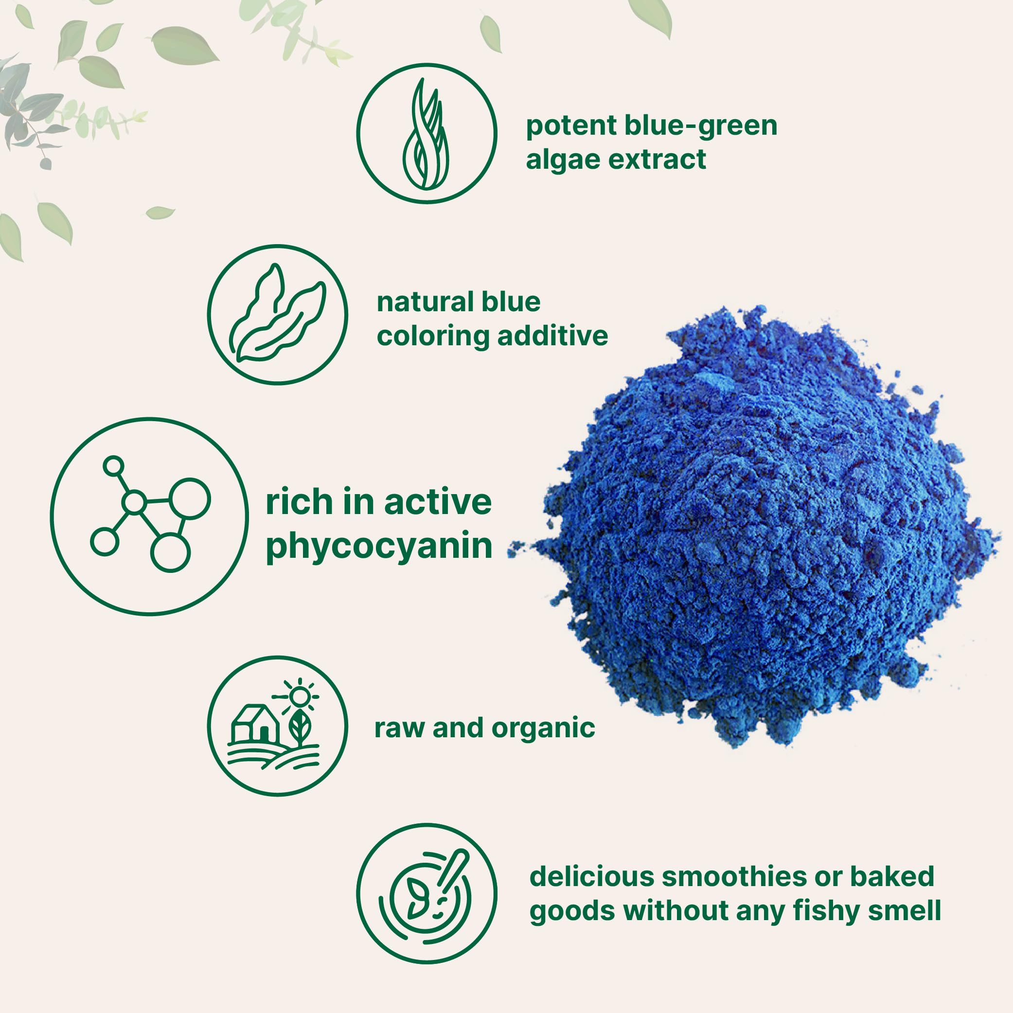 Micro Ingredients Organic Blue Spirulina Powder Phycocyanin


