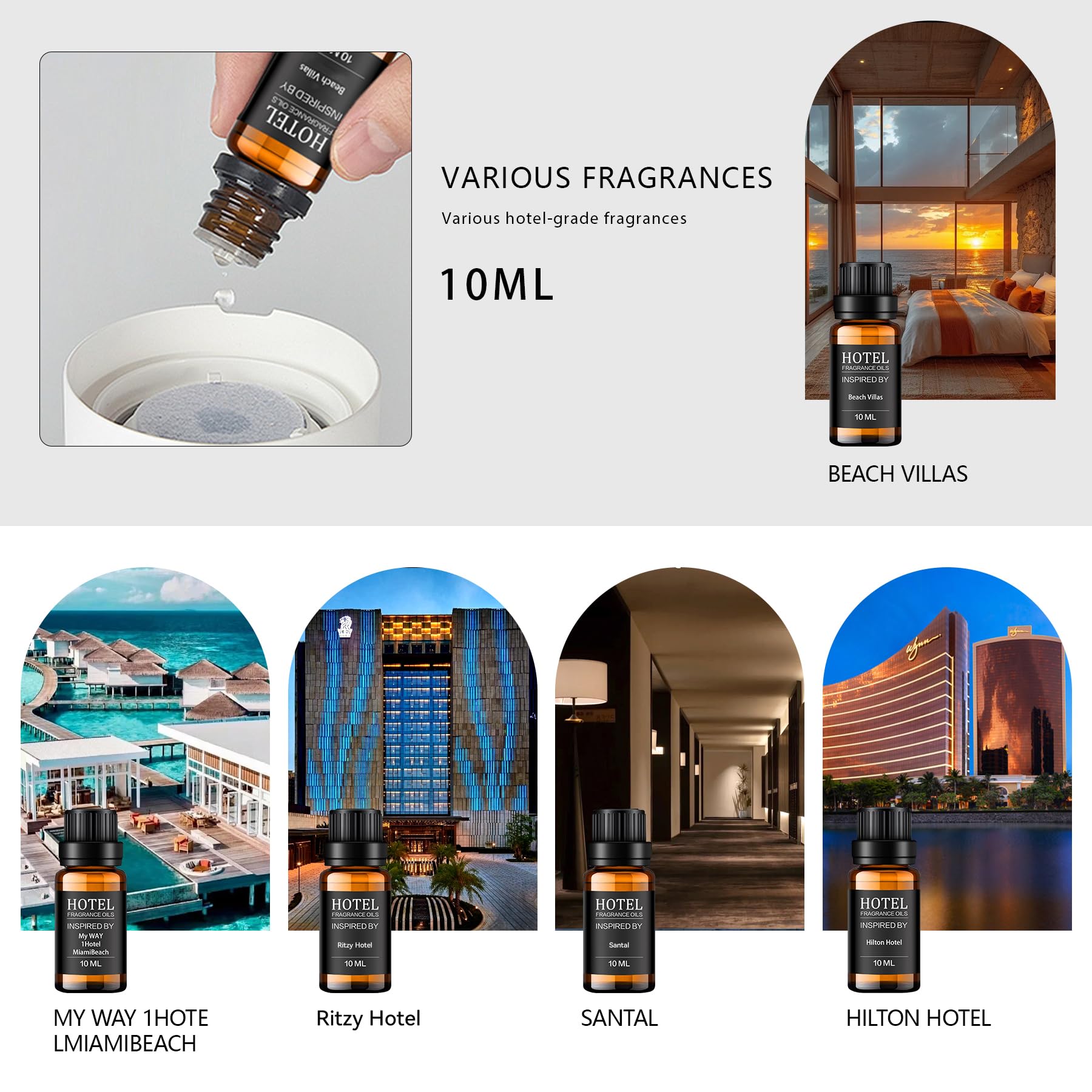 Hotel Collection Diffuser Essential Oils Gift Set

