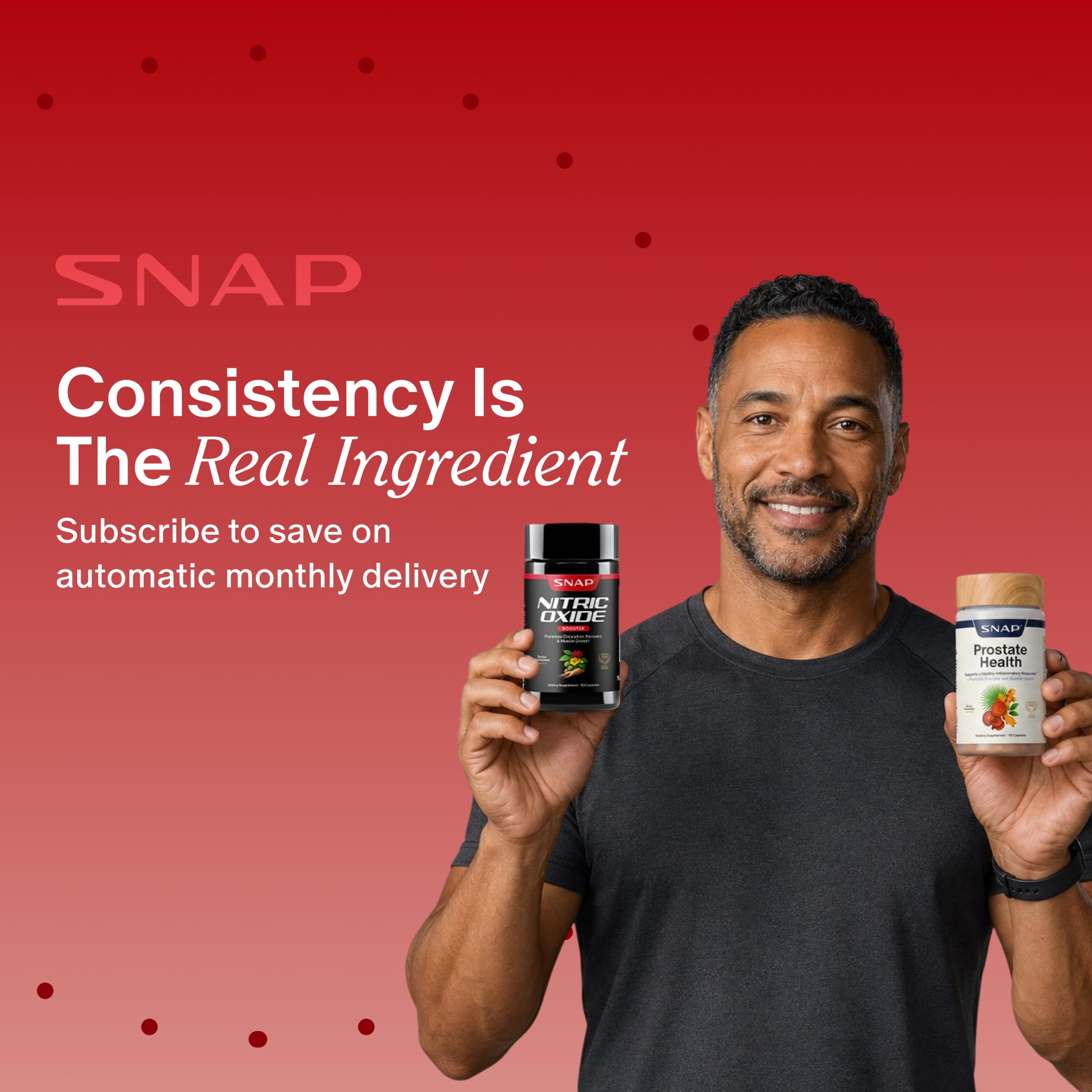 Snap Supplements Nitric Oxide Booster & Prostate Health

