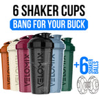 VELOMIX 28 oz Protein Shaker Bottle BPA-Free Leak-Proof

