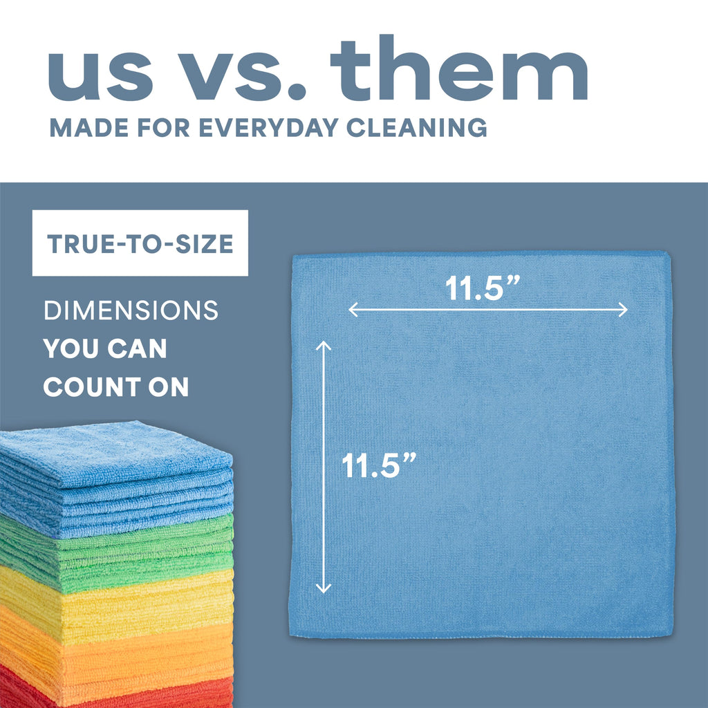 S&T INC Microfiber Cleaning Cloths for Home & Auto

