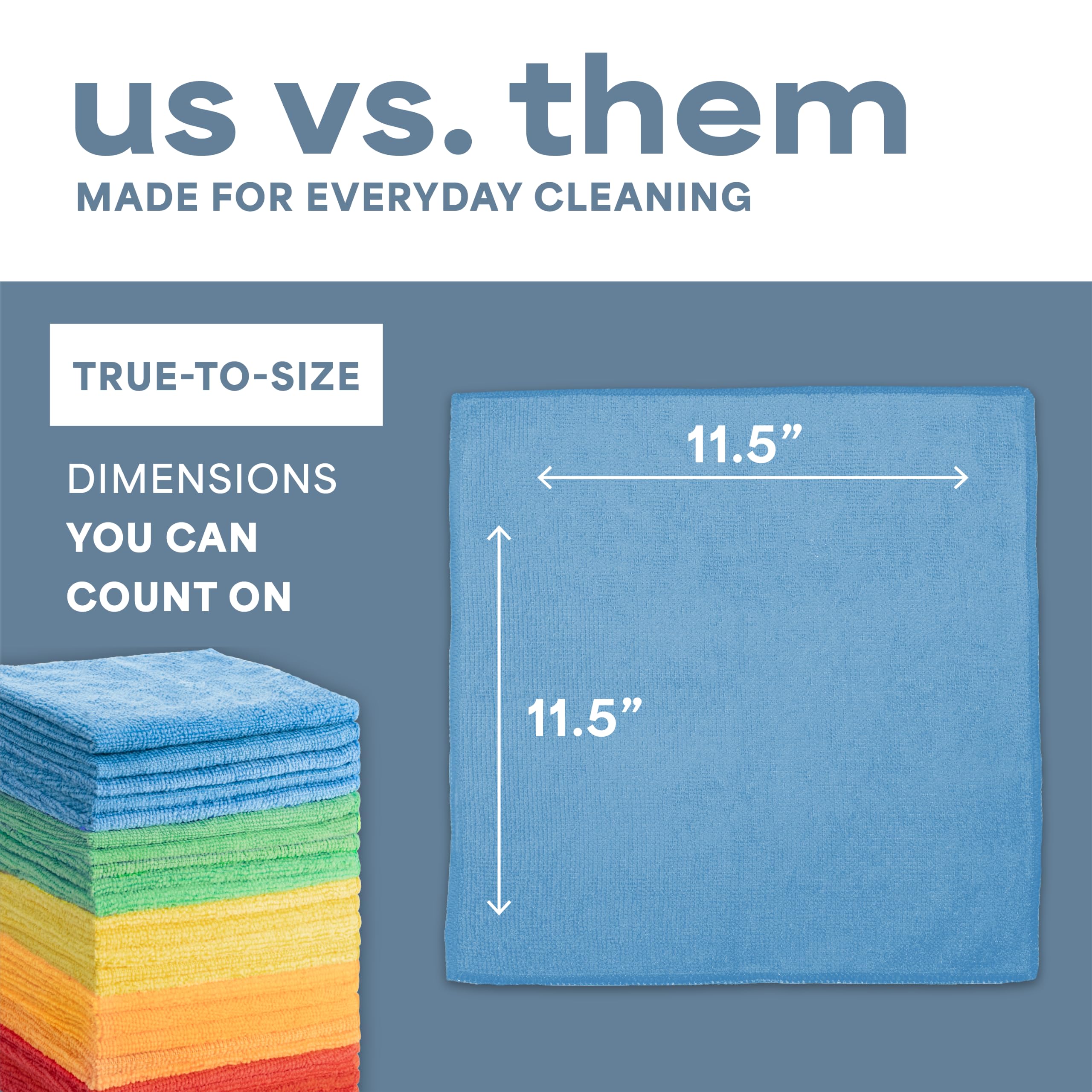 S&T INC Microfiber Cleaning Cloths for Home & Auto

