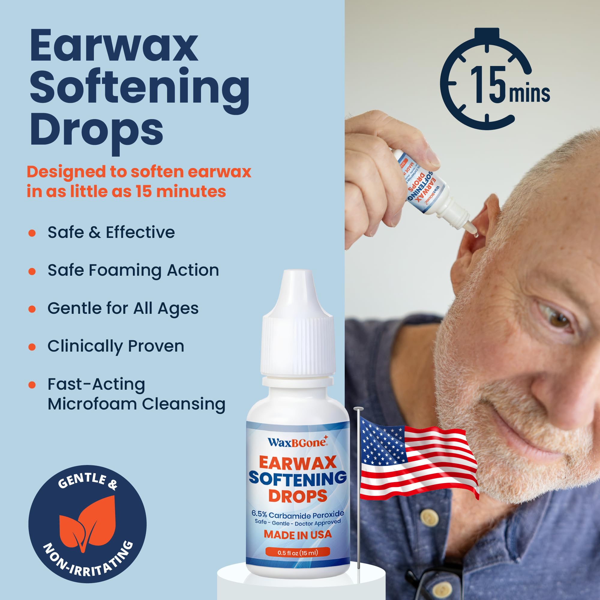 WaxBGone Ear Wax Removal Kit with Irrigation Tips

