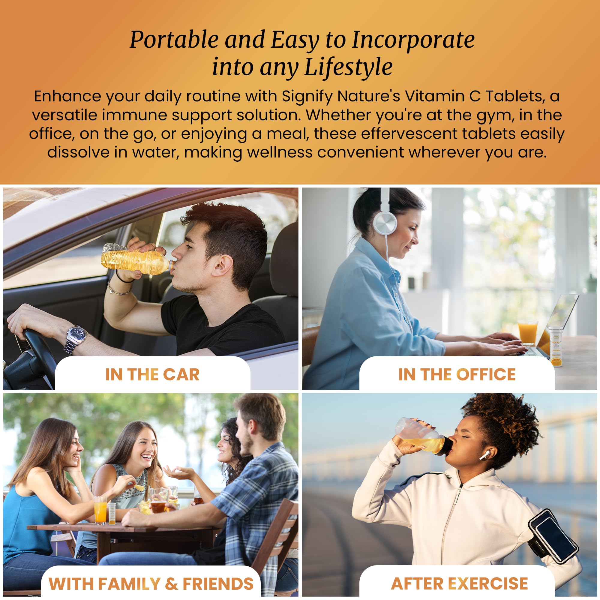 Signify Nature Vitamin C 1000mg Effervescent with Zinc

