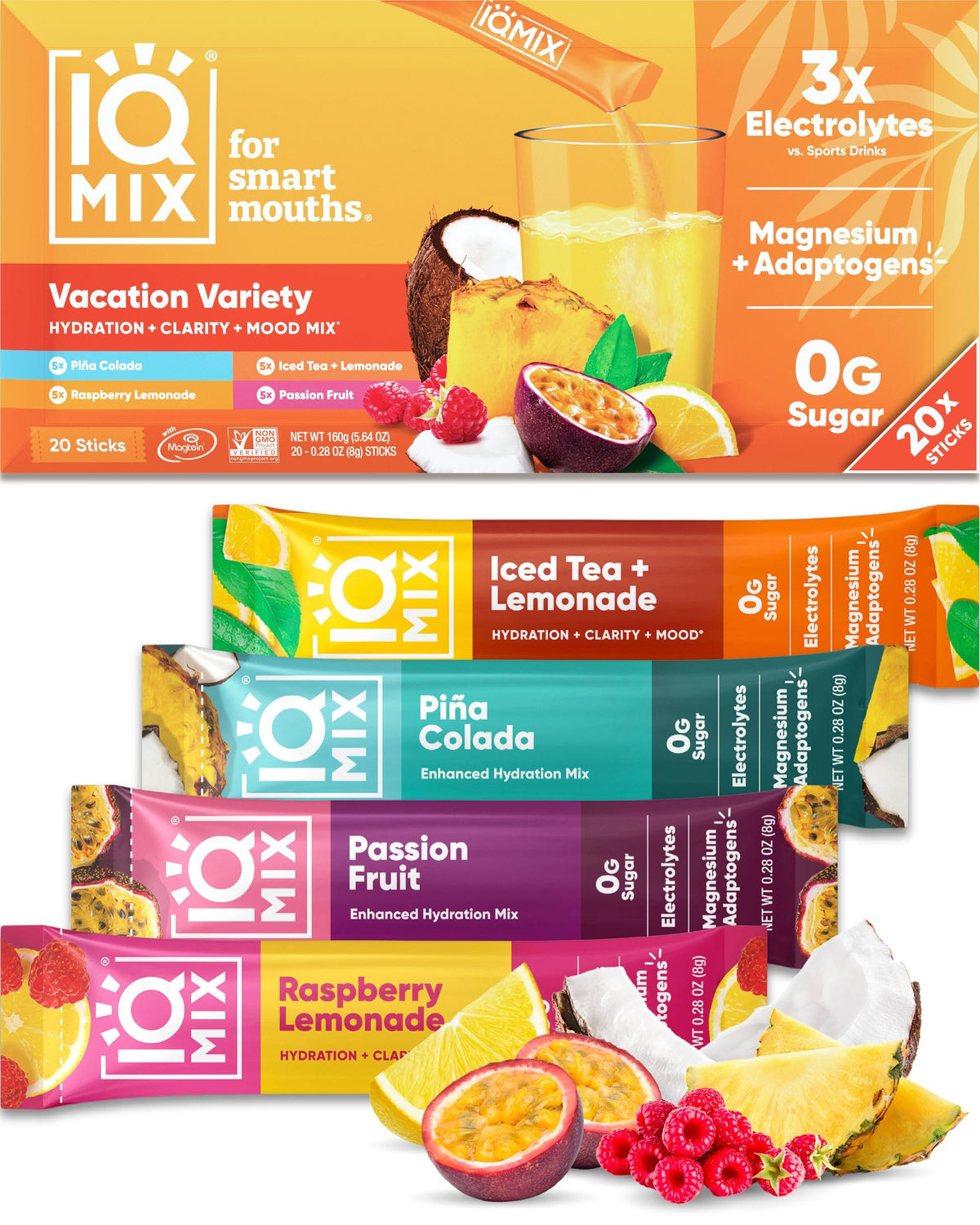 IQMIX Hydration Electrolyte Powder – 4-in-1 Formula