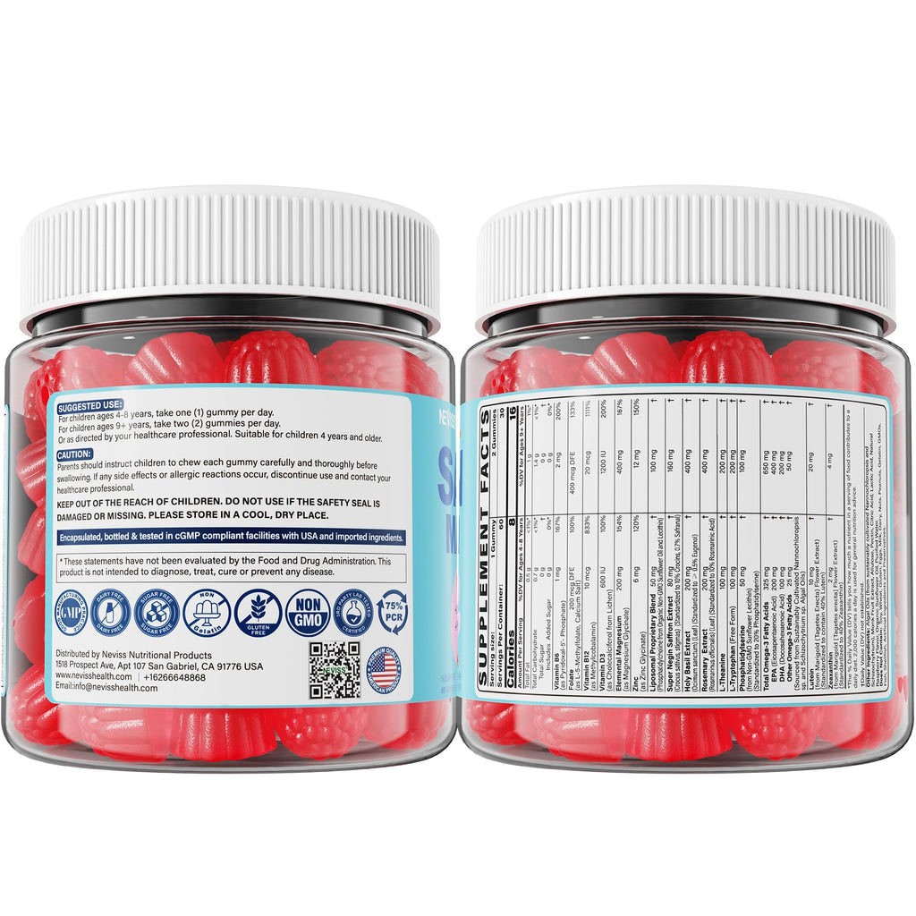 Saffron Magnesium Gummies for Kids | Super Negin

