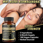 Agobi 5in1 Ashwagandha Capsules with Turmeric & Rhodiola Rosea

