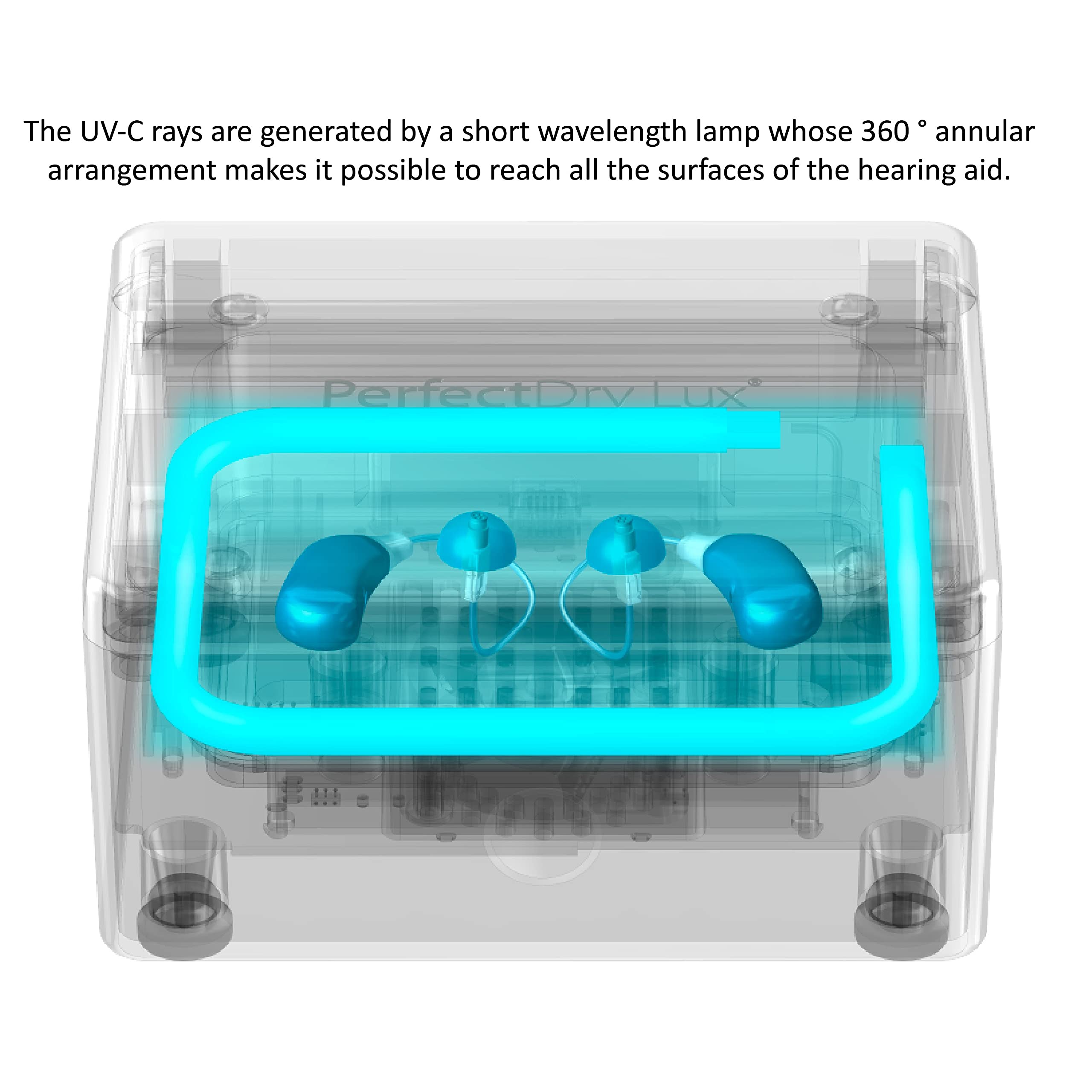 PerfectDry LUX Hearing Aid Dryer | UV-C Dehumidifier

