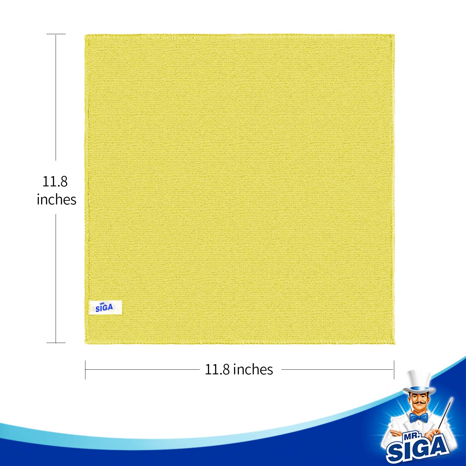 MR.SIGA Microfiber Cleaning Cloths for All-Purpose Cleaning

