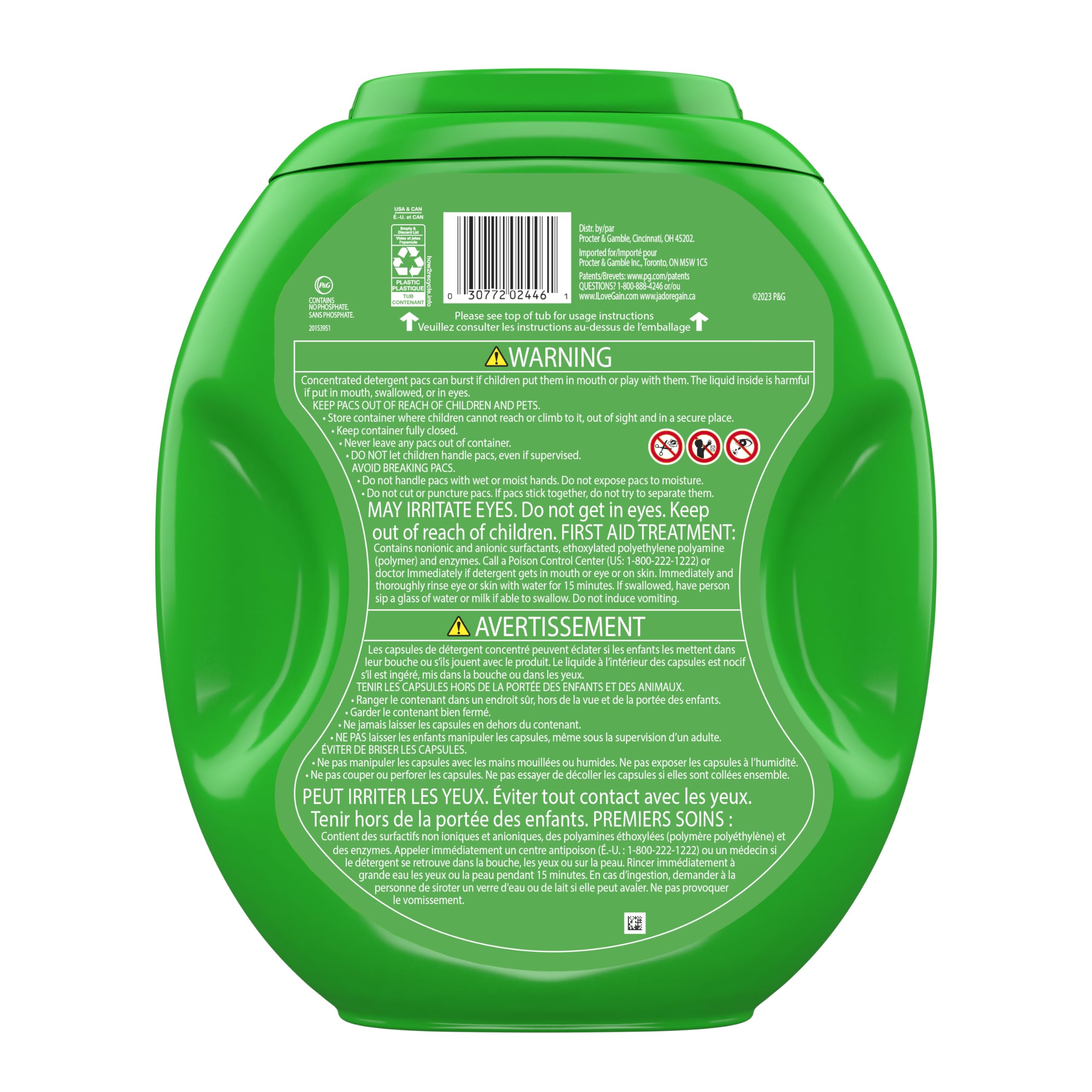 Gain Flings Liquid Laundry Pacs | Odor Defense

