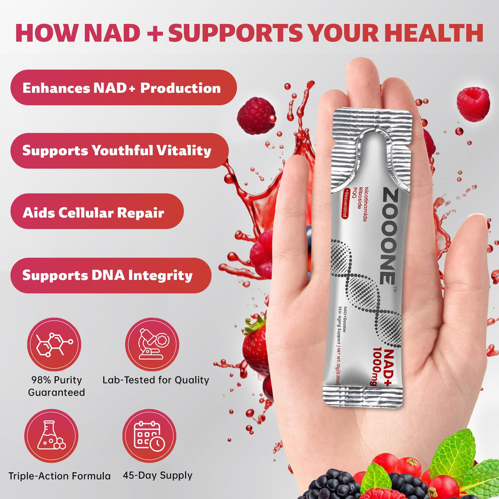 Zooone NAD+ Supplement for Healthy Aging and Energy

