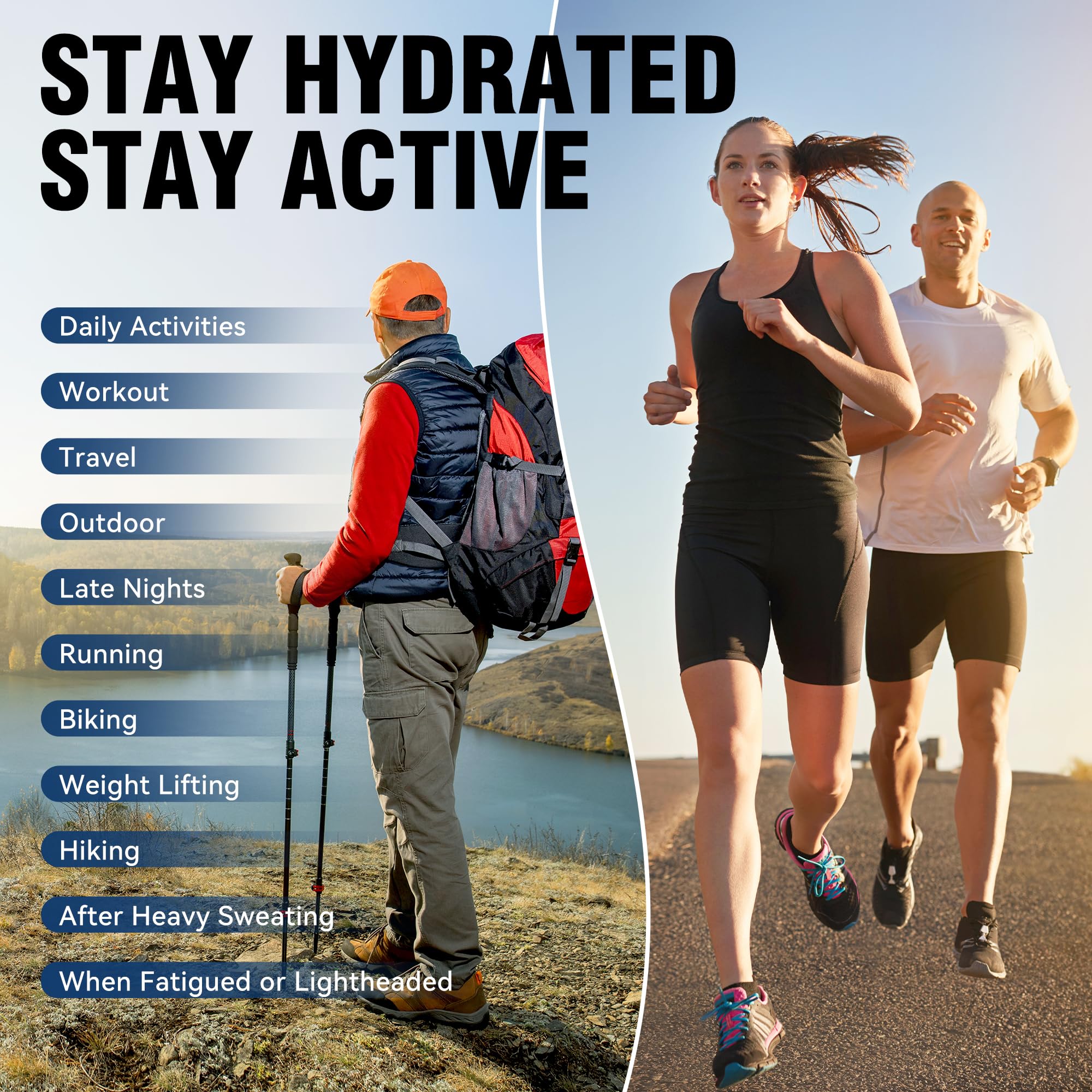 Electrolyte Powder Packets Sugar Free Hydration Mix

