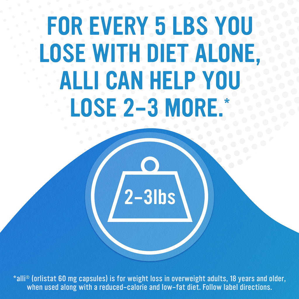 Alli Orlistat 60 mg Weight Loss Capsules


