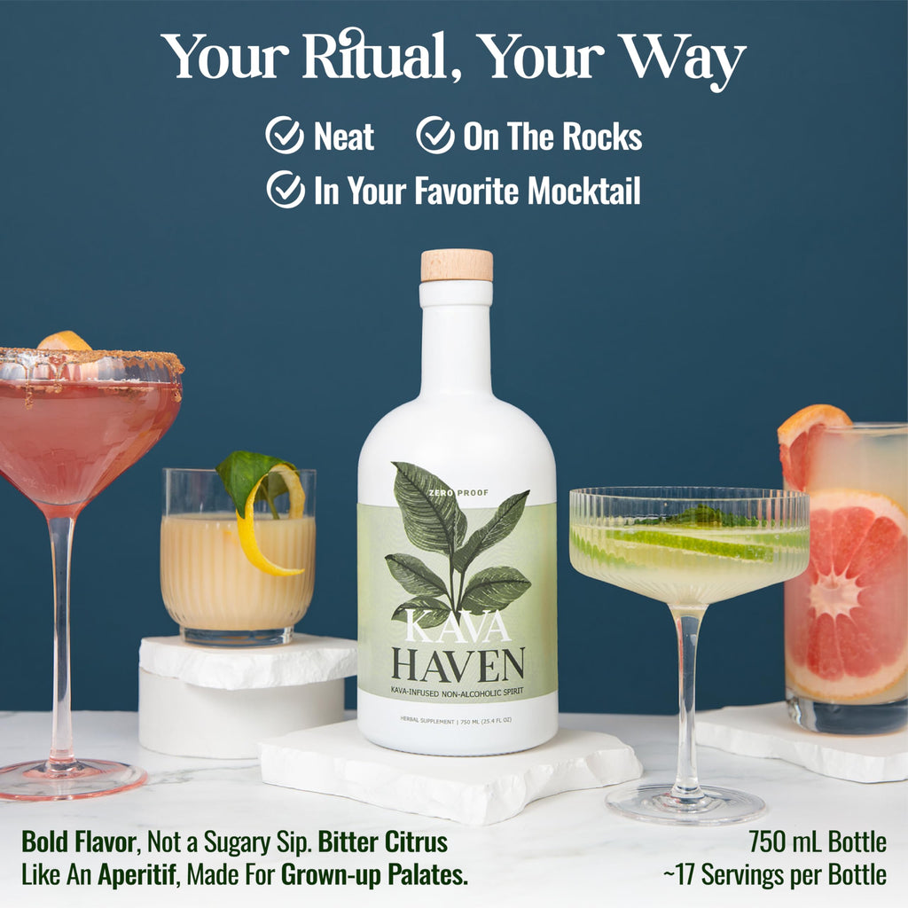 Kava Haven Non Alcoholic Spirit Lemon Ginger 750mL


