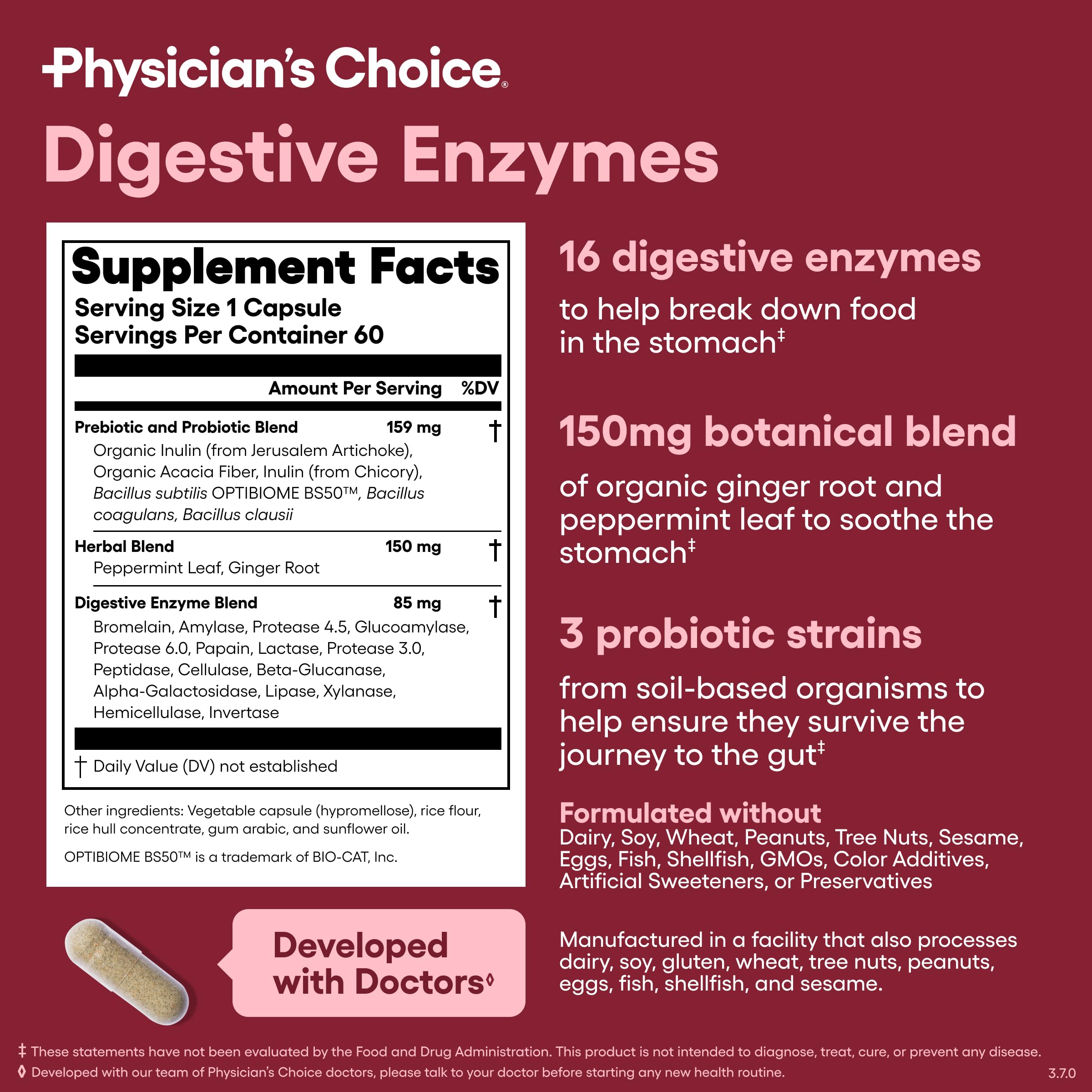 Physician's CHOICE Gut Health Bundle | Probiotic & Enzymes

