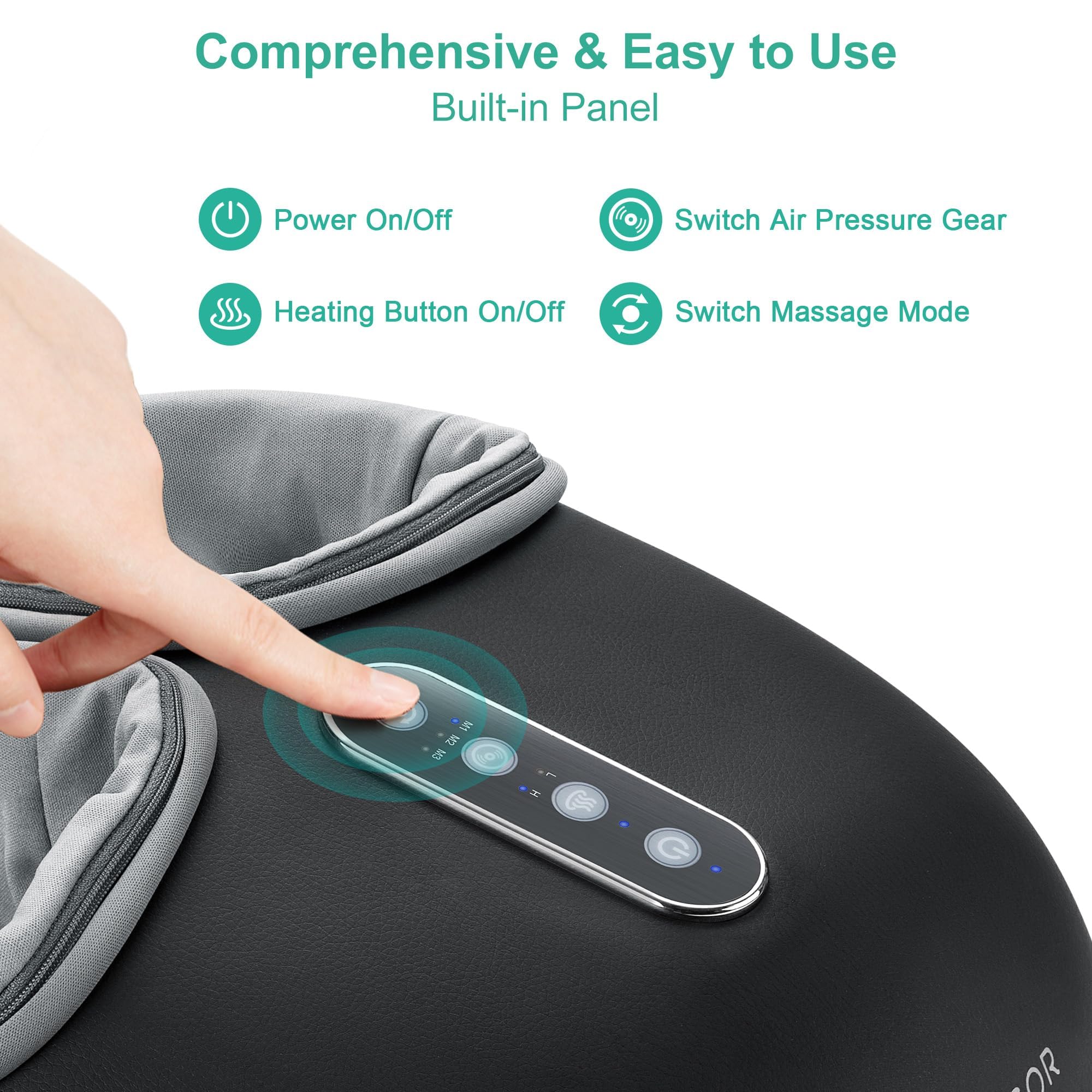Medcursor Foot Massager with Heat - Shiatsu Kneading

