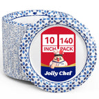 Disposable Paper Plates by JOLLY CHEF - Heavy-Duty

