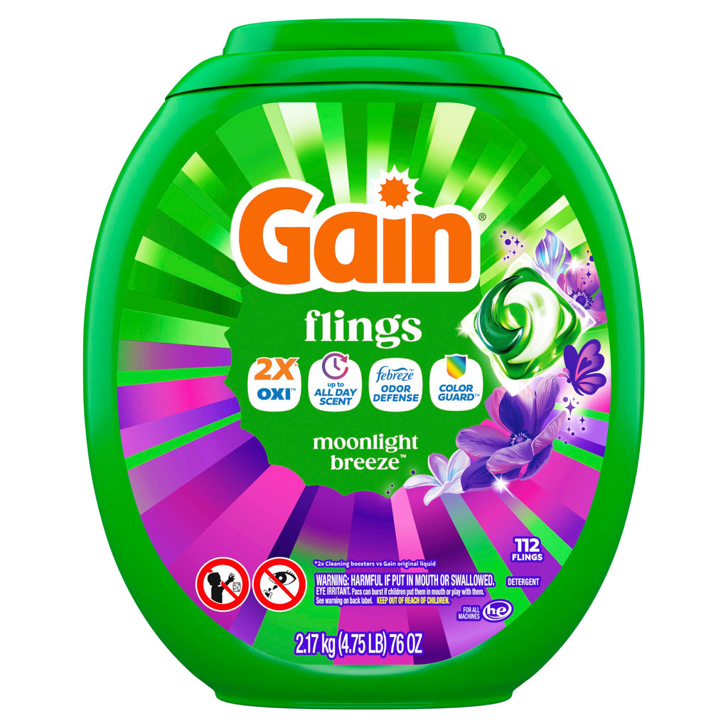 Gain Flings Laundry Detergent Pods Odor Defense + Color Guard

