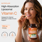 NutriFlair Liposomal Vitamin C Supplement for Immune Support


