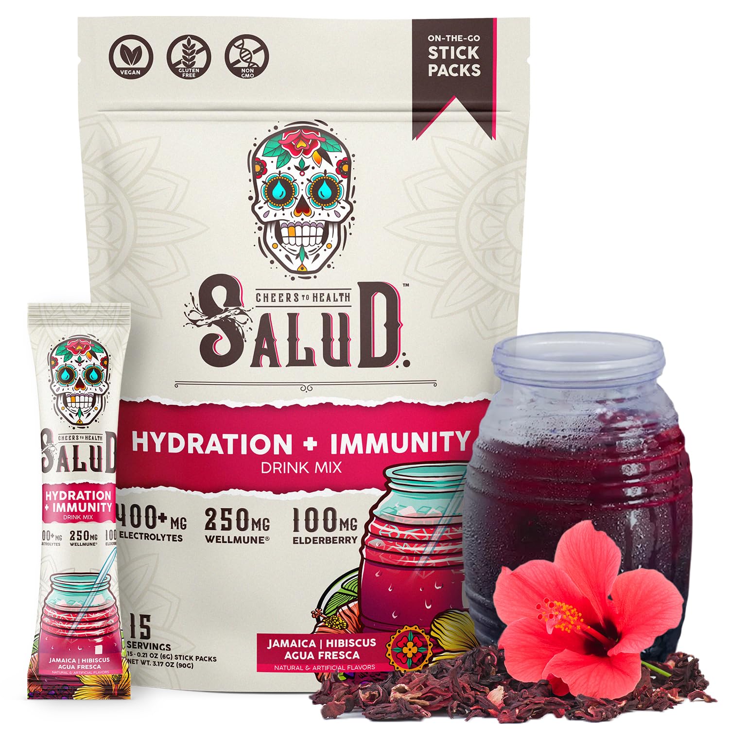 Salud 2-in-1 Hydration Sachets + Immunity Electrolytes Powder