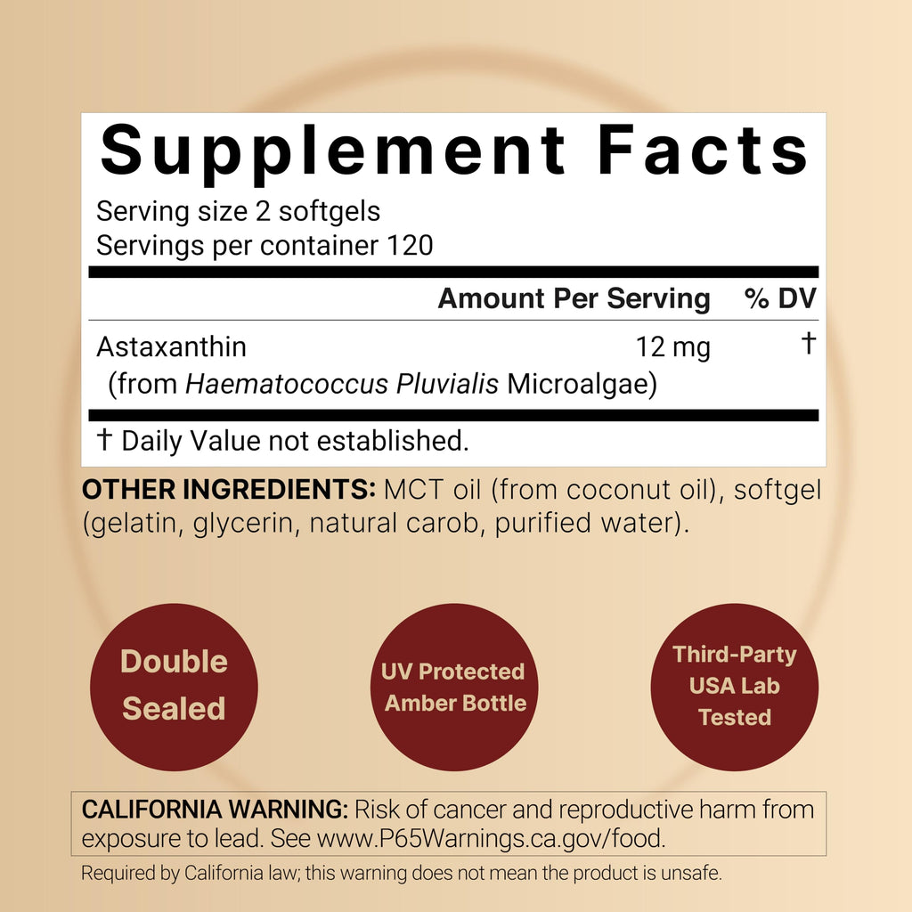 NatureBell Astaxanthin Supplement | Antioxidant Support

