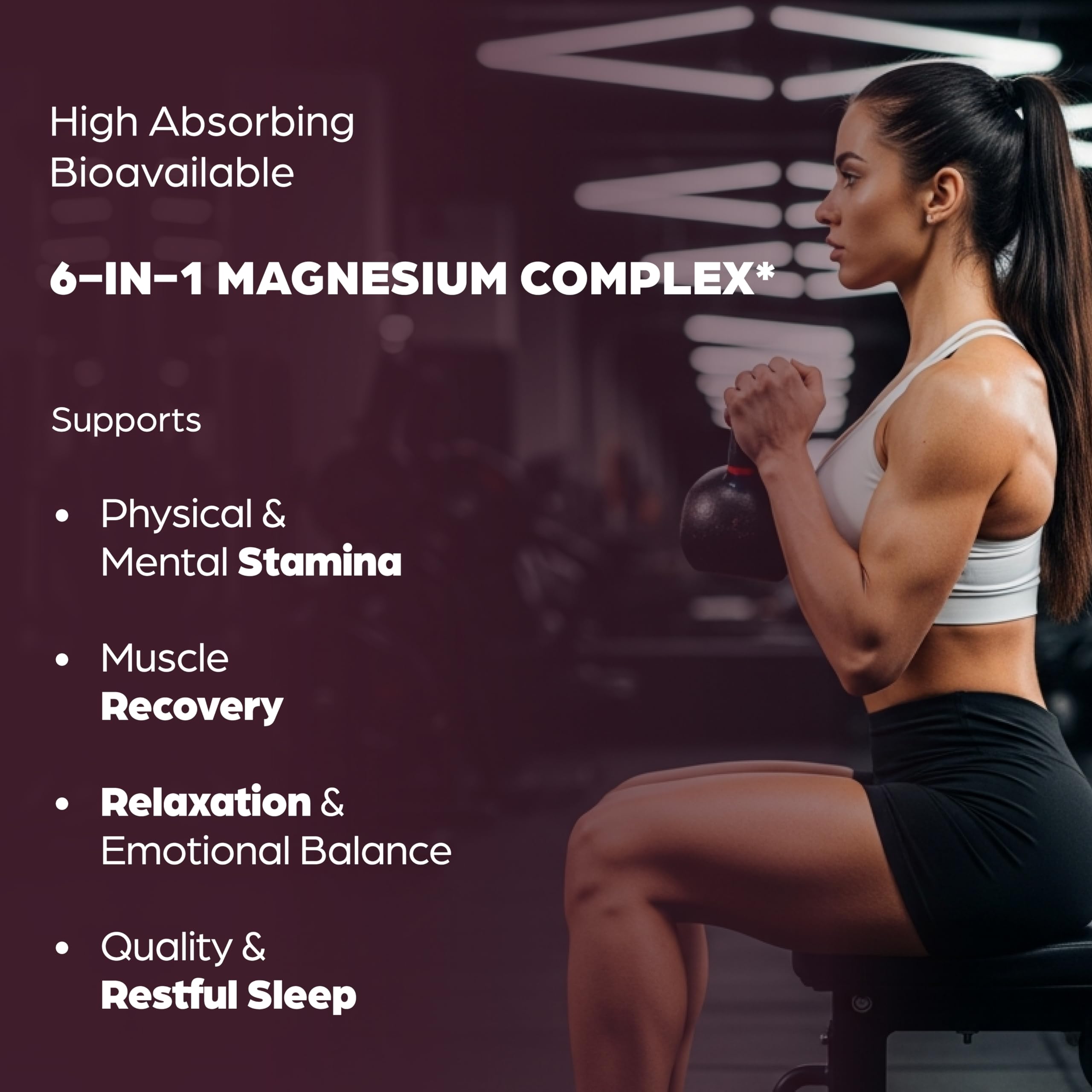 Magnesium Complex Supplement for Sleep & Muscle

