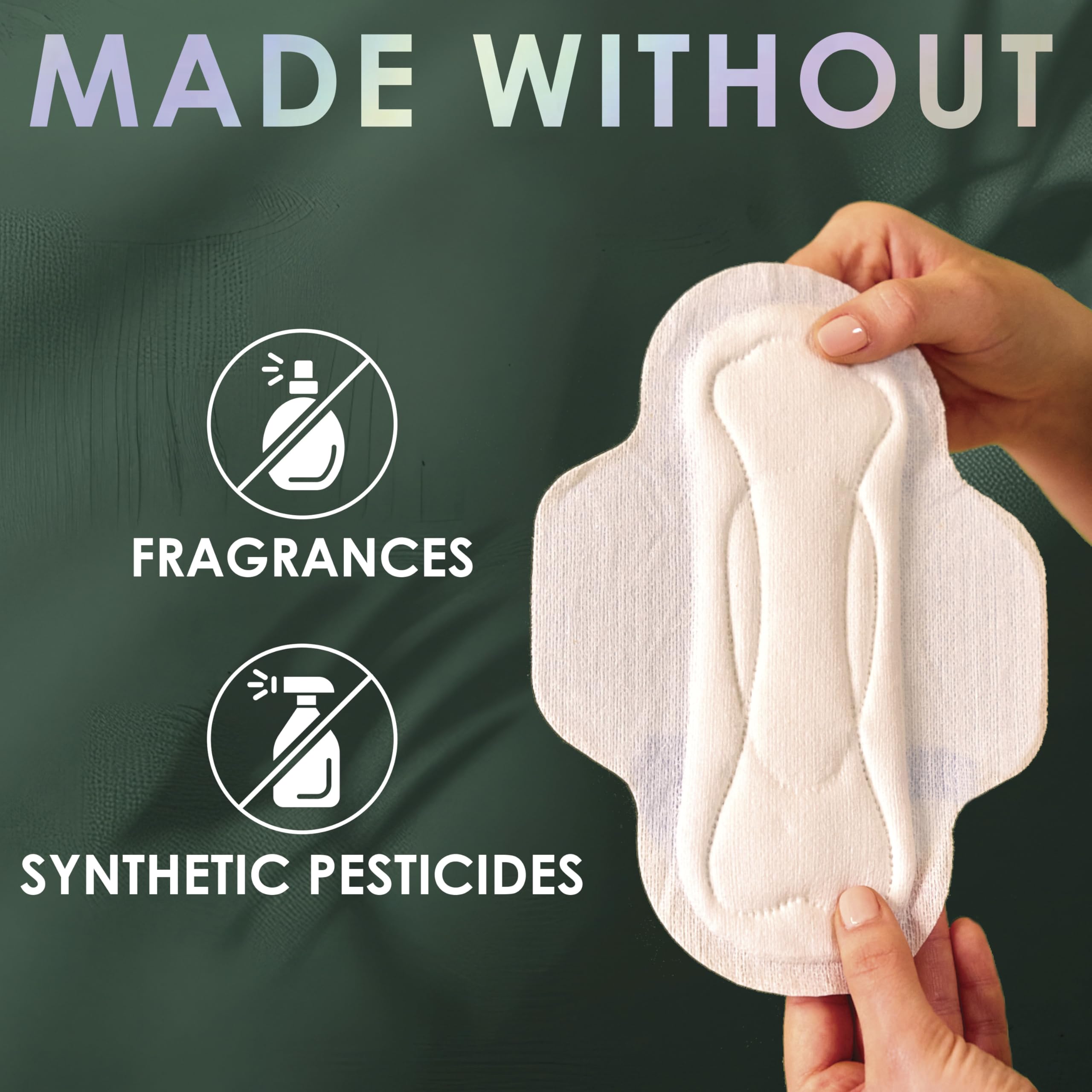 L. Ultra Thin Pads for Women Organic Cotton Top Layer

