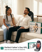 Snailax Shiatsu Back Massager with Heat for Chair Pad

