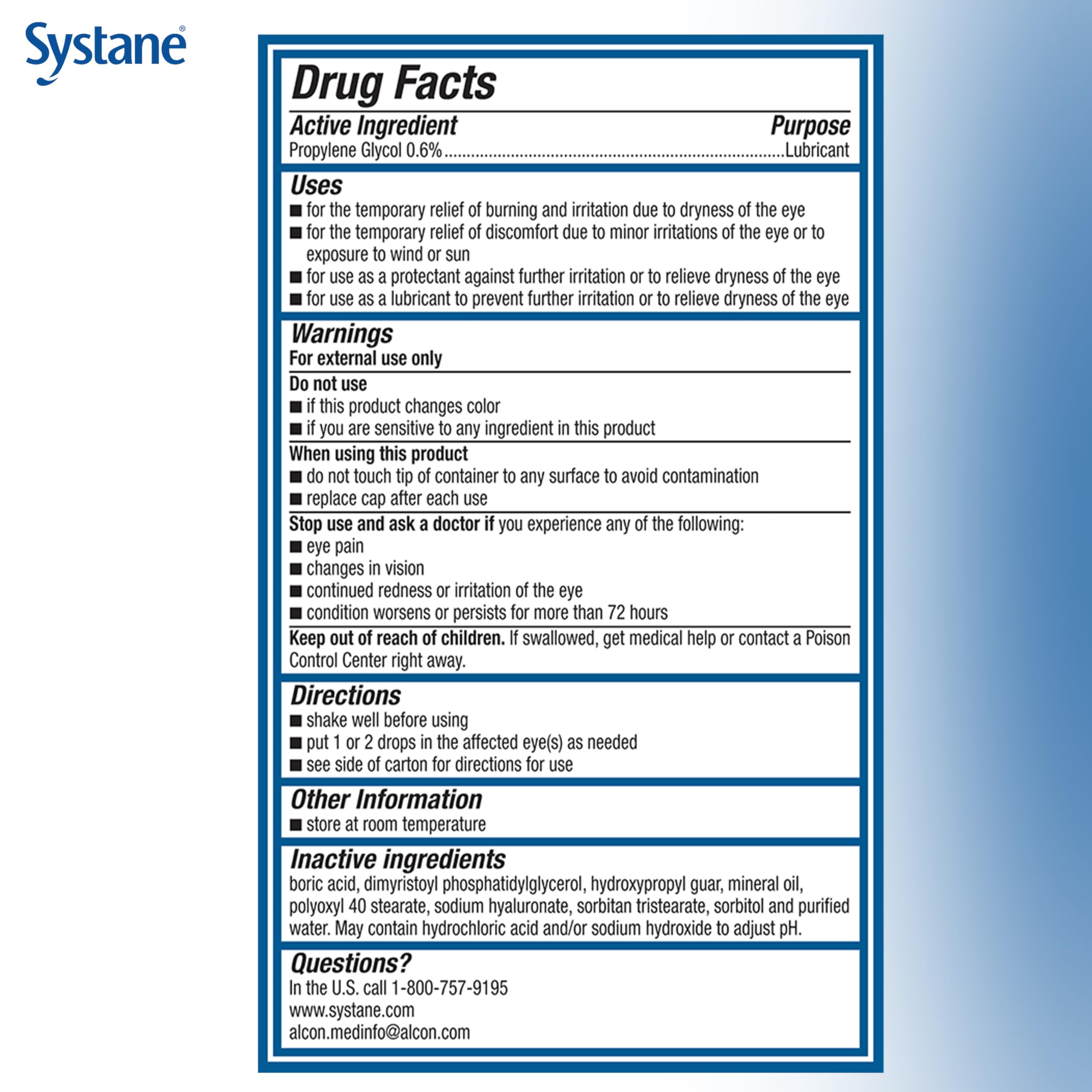 Eye Drops Systane PRO PF Preservative-Free for Dry Eyes

