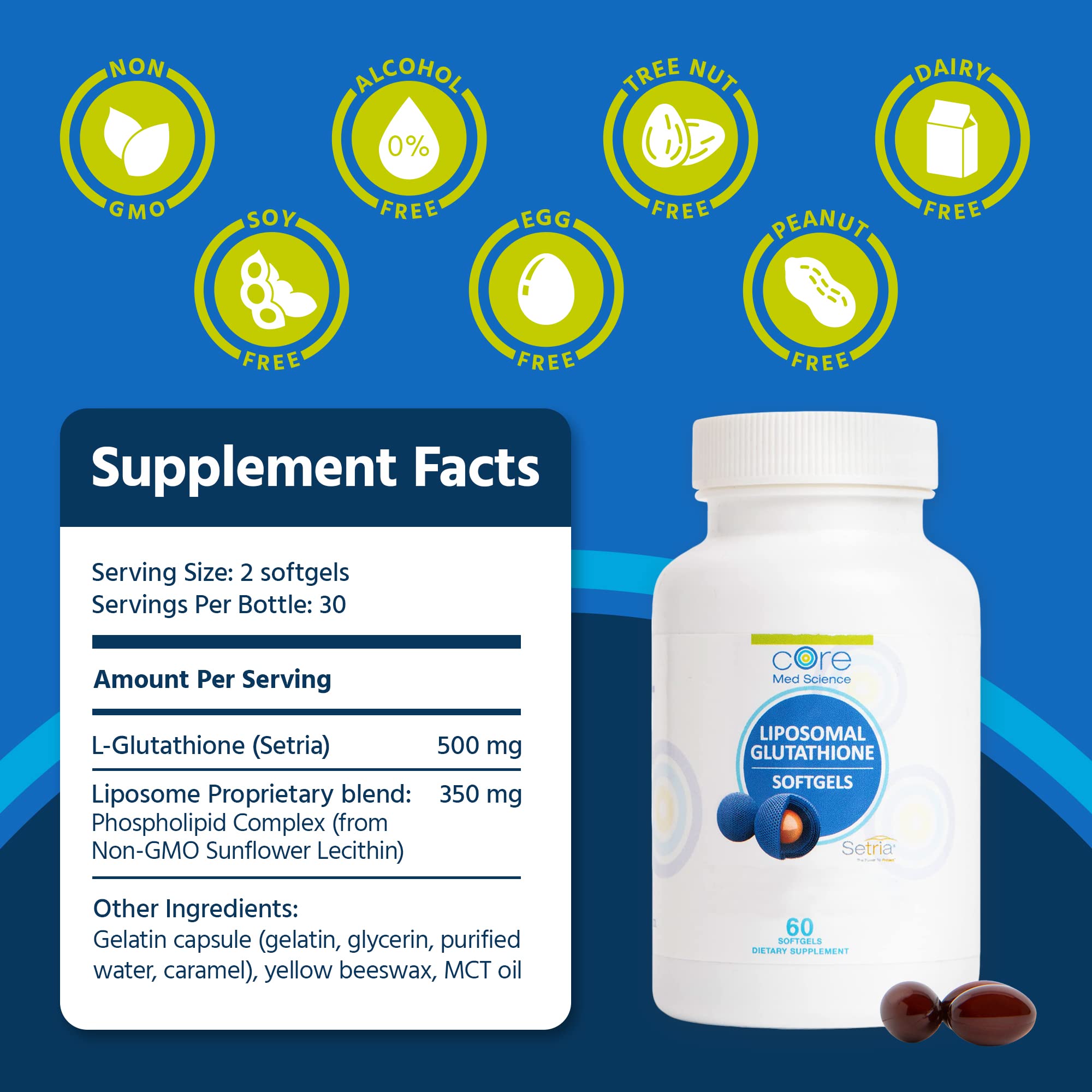 Core Med Science Liposomal Glutathione Supplement | Setria

