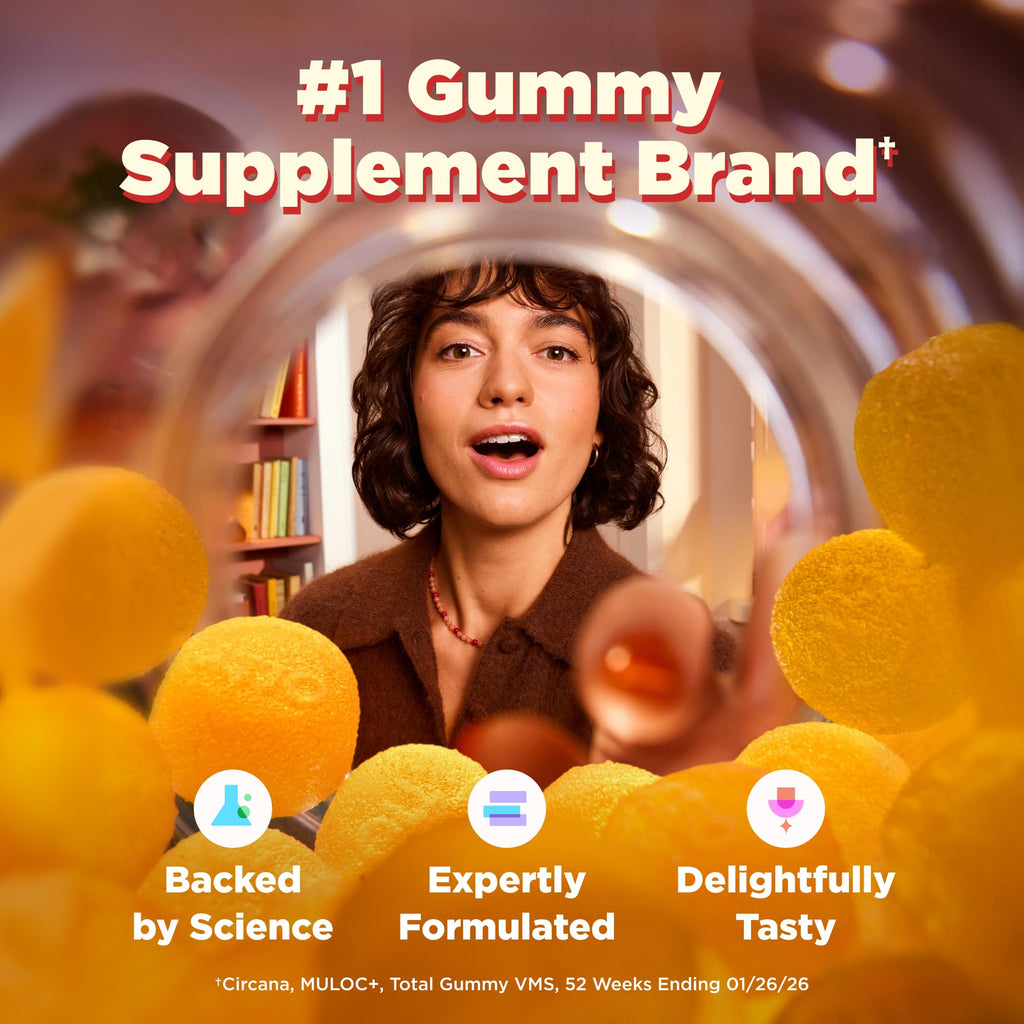 OLLY Fiber Gummy Rings Prebiotic Digestive Health Strawberry

