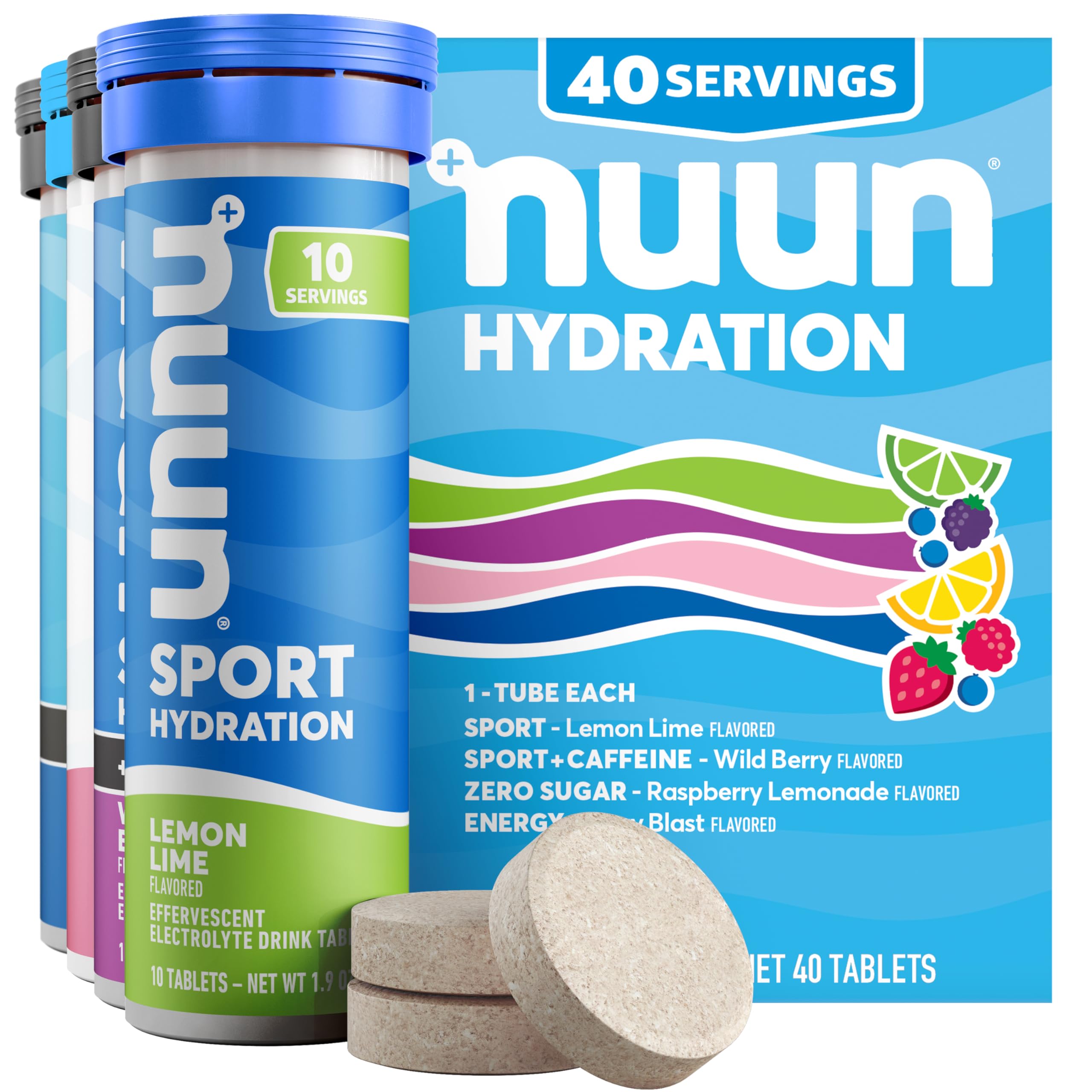 Nuun Hydration Electrolyte Tablets - Vegan & Gluten Free


