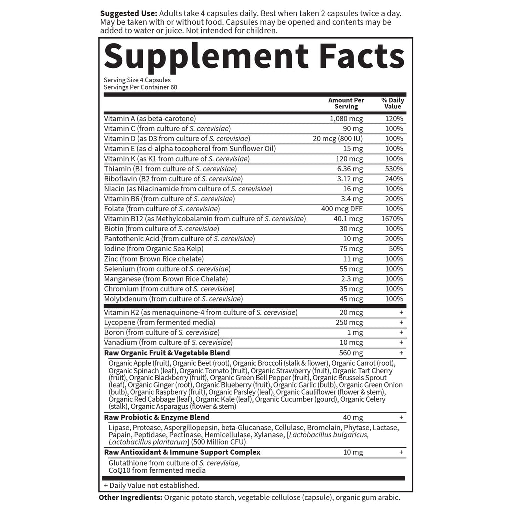 Garden of Life Vitamin Code Men Multivitamin with Probiotics


