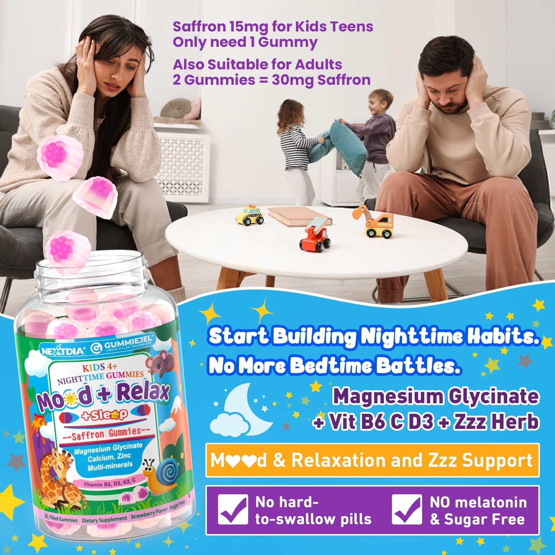 Kids Nighttime Multivitamin Mineral Gummies


