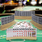 Plusvivo Solid Wood Curved Card Holders for Playing Cards

