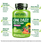 Naturelo One Daily Multivitamin for Women 50+ – Iron Free

