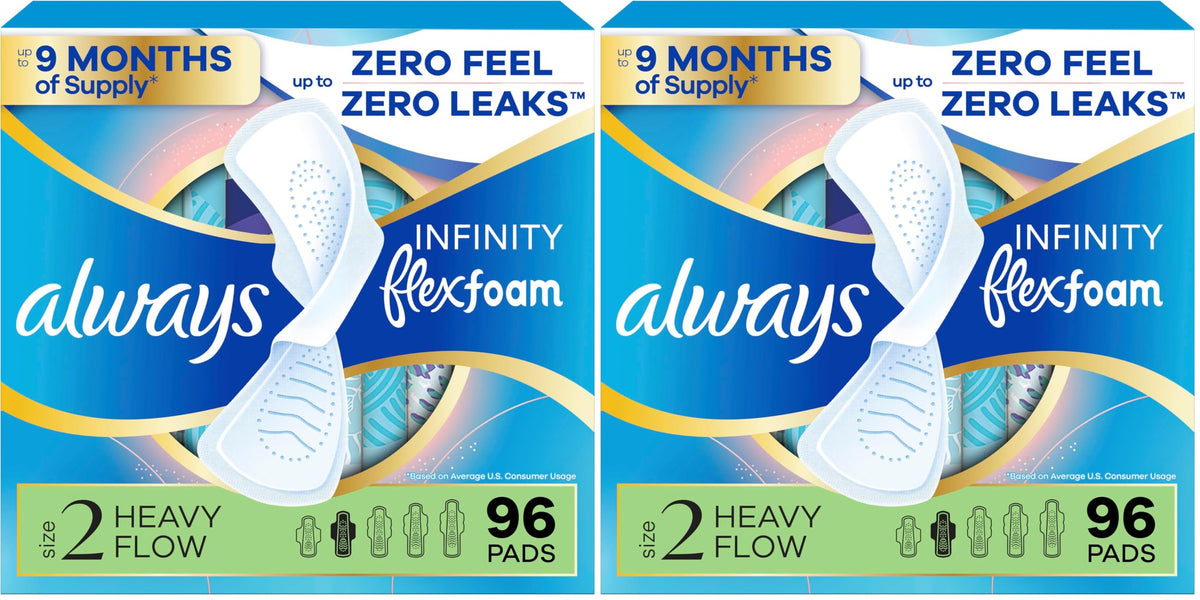Always Infinity FlexFoam Pads for Women