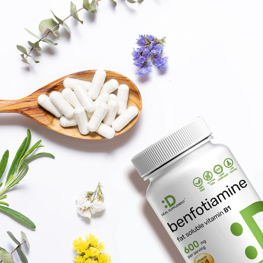 Benfotiamine Vitamin B1 Supplement - Vegan Non-GMO

