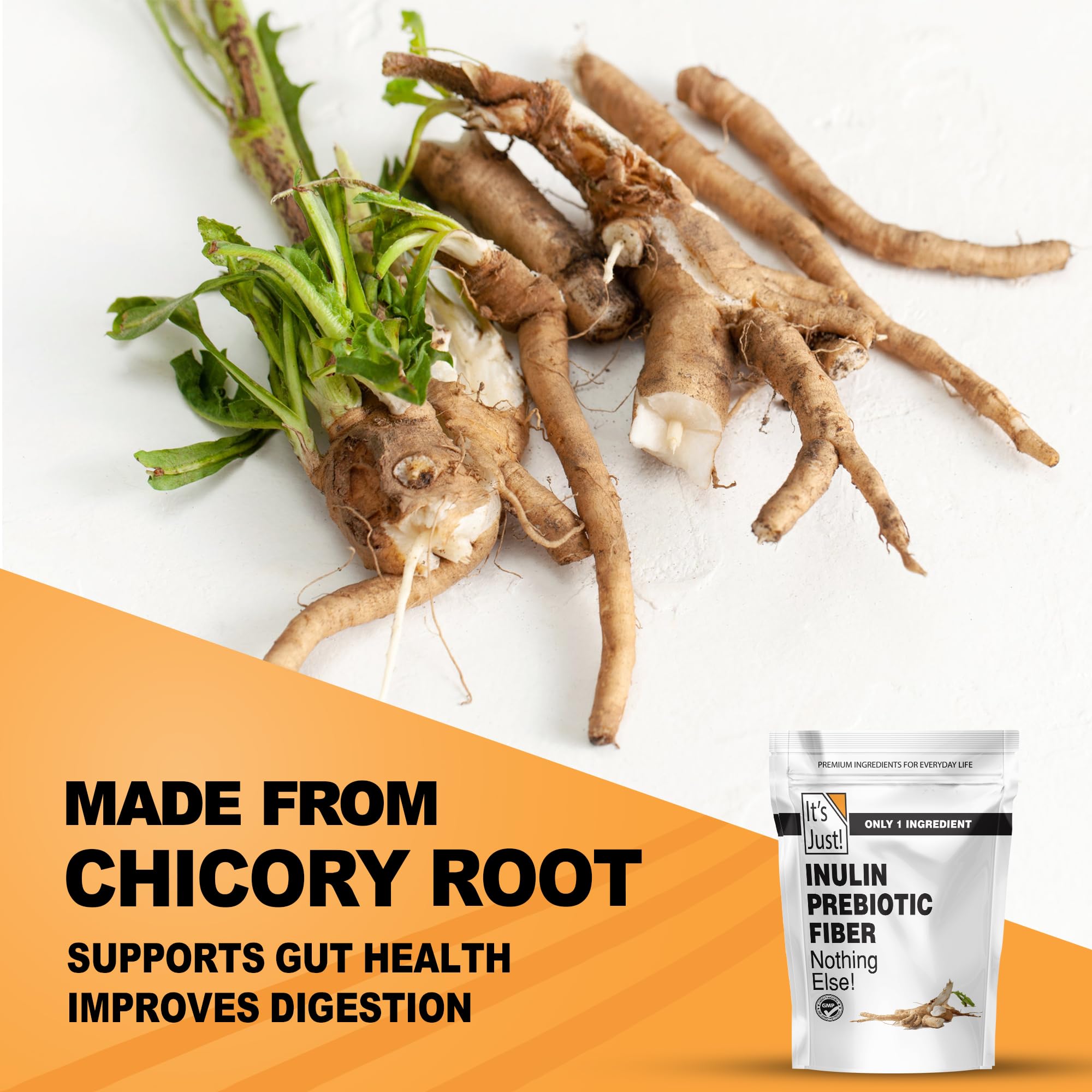 It's Just Inulin Prebiotic Fiber from Chicory Root

