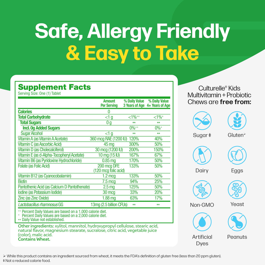Culturelle Kids Complete Multivitamin Probiotic Chewables

