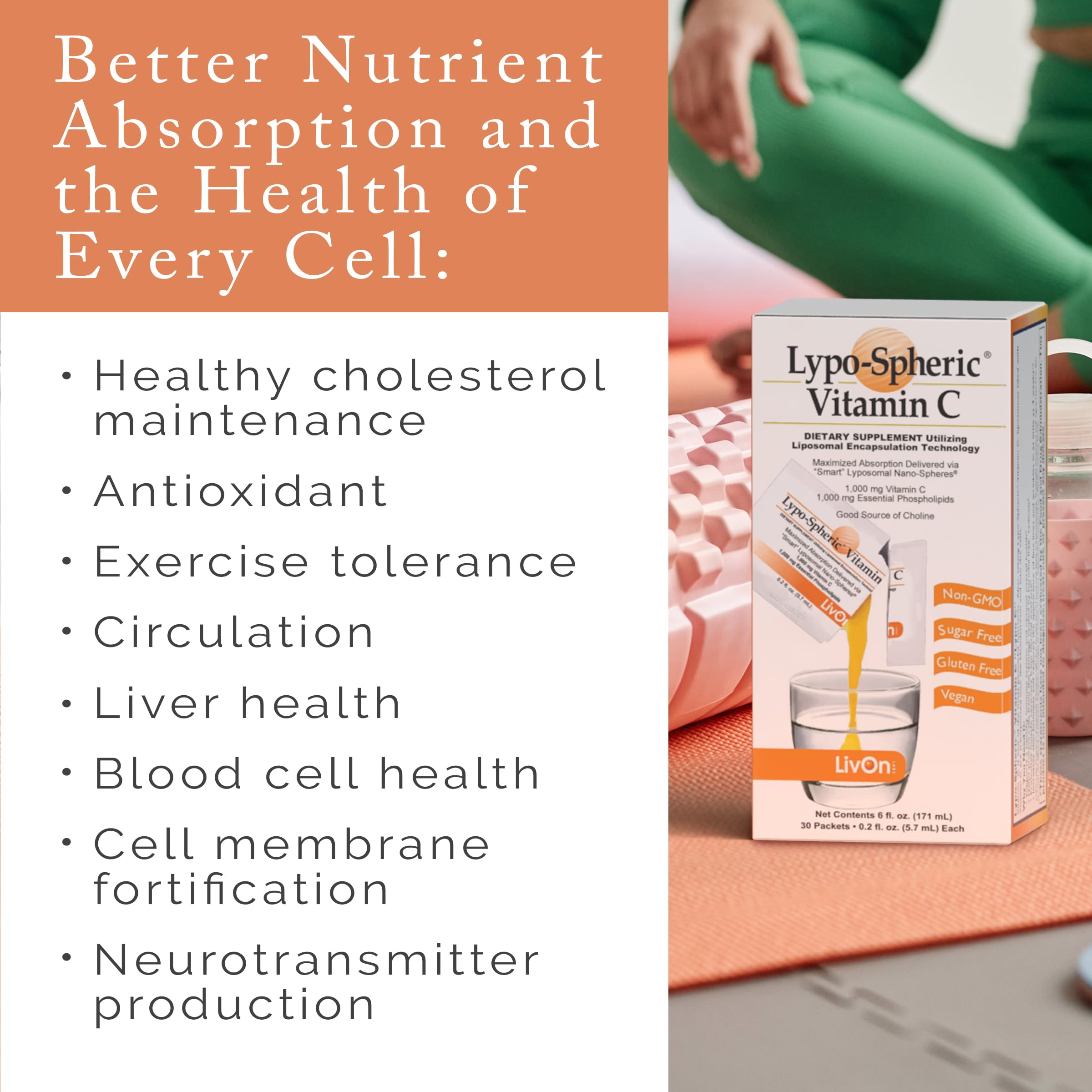 Liposome-Encapsulated Vitamin C Supplement by LivOn Laboratories

